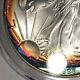 1995 American Silver Eagle PCGS MS68 Rainbow Blue Cats Eye Toned Dual Toning
