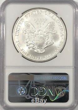 1995 Ngc Ms70 Silver American Eagle Mint State 1 Oz. 999 Fine Bullion