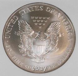 1996 $1 1 oz. Key Date American Silver Eagle NGC MS 70 Gold Label Mild Spotting