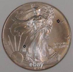 1996 $1 1 oz. Key Date American Silver Eagle NGC MS 70 Gold Label Mild Spotting