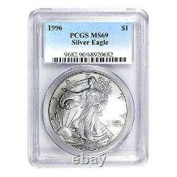 1996 $1 American Silver Eagle MS69 PCGS