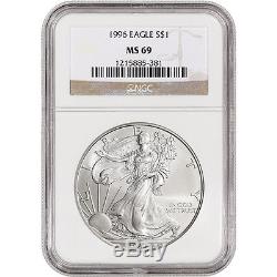 1996 American Silver Eagle NGC MS69