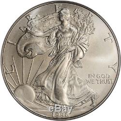 1996 American Silver Eagle NGC MS70