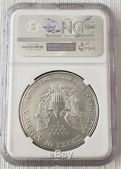 1996 American silver eagle NGC ms70 only about 300 in perfect grade books $7000
