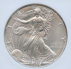 1996 NGC MS70 Certified $1 Silver U. S. American Eagle 1oz. 999 Pure AN7773 J