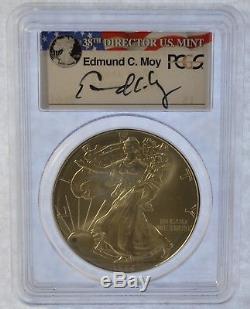 1996 PCGS MS69 American Silver Eagle Signed by Ed Moy Low Pop (b55.20)