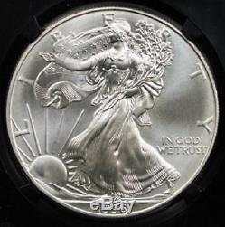 1996 Silver American Eagle Ms70 Ngc Dollar