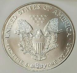 1997 $1 American Silver Eagle NGC MS70 Semi Key Date minor spotting ASE PCGS