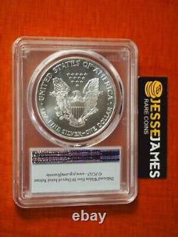 1997 $1 American Silver Eagle Pcgs Ms69 Flag First Strike Label