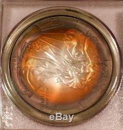1997 Silver American Eagle/PCGS-MS67/ Fire Storm Rainbow Toning/ #1015306170