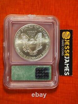 1998 $1 American Silver Eagle Icg Ms70 Green Label