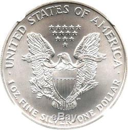 1998 Silver Eagle $1 NGC MS70 Rare Grade American Eagle Silver Dollar ASE