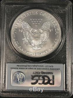 1999 American Silver Eagle Coin! Rare First Strike! Pcgs Ms69! #eb143634