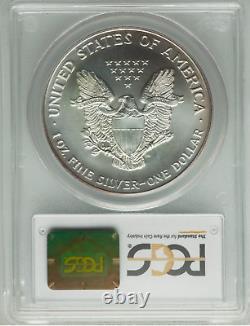 1999 ASE American Silver Eagle $1 PCGS MS68 Colorful Rubber Band Rainbow Toning