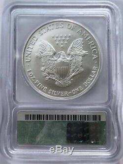 1999 American Silver Eagle ICG MS70 Rare Date