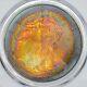 1999 American Silver Eagle PCGS MS67 Reverse Strike Through Error- Lovely Toning