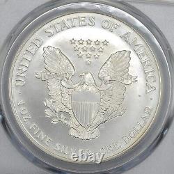 1999 American Silver Eagle PCGS MS67 Reverse Strike Through Error- Lovely Toning