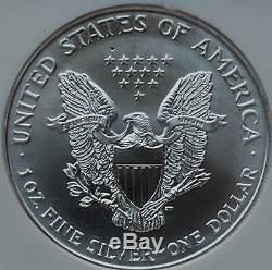 1999 Silver American Eagle (NGC MS-69) First Strikes Red Label