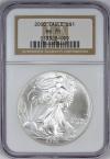 2000 American Silver Eagle NGC MS70 Very Scarce in 70