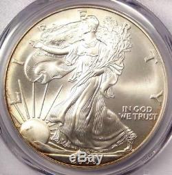 2000 Toned American Silver Eagle Dollar $1 ASE PCGS MS67 Rainbow Toning Coin