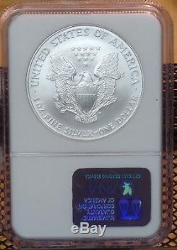 2001 American Silver Eagle Ngc Ms70