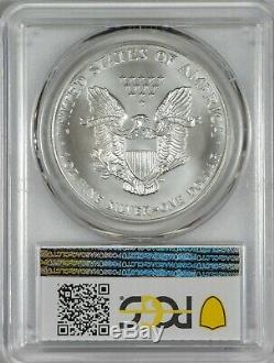 2001 American Silver Eagle PCGS MS70 Bright White Problem Free Registry Quality