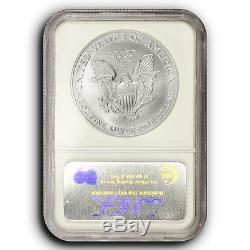 2001 NGC MS70 FIRST STRIKES MAC Certified American Silver Eagle Actual Coin