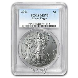 2001 Silver American Eagle MS-70 PCGS SKU#154280