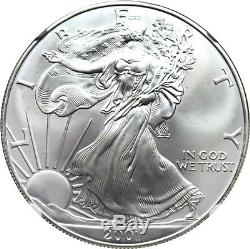 2001 Silver Eagle $1 NGC MS70 American Eagle Silver Dollar ASE