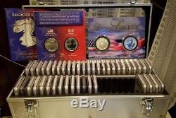 2002-17 Silver American Eagle Date Run/Set NGC MS70 & PF70! BONUS-Now 49 coins