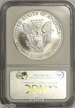 2002 American Silver Eagle 20th Anniversary Collection NGC MS70