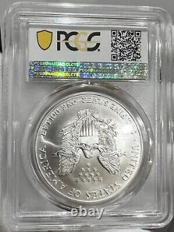 2002 American Silver Eagle PCGS MS 70 $1 LOC 9
