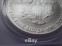 2002 American Silver Eagle PCGS MS 70 rare very low pop of 190 Lucky coin
