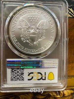 2003 American Silver Eagle PCGS MS70 Silky Luster Spot & Problem Free