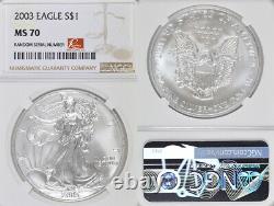 2003 MS70 NGC Silver Eagle