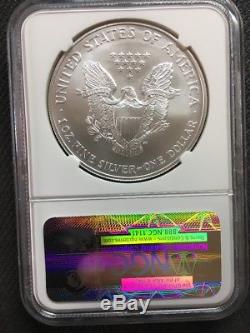 2004 Silver American Eagle. 999 Fine Silver Dollar Coin Ngc Ms70