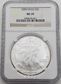 2005 American Silver Eagle NGC MS70