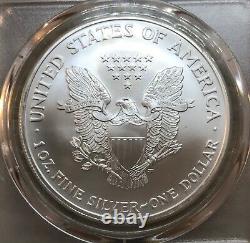 2005 American Silver Eagle PCGS MS70 Blue Label (ZA308)