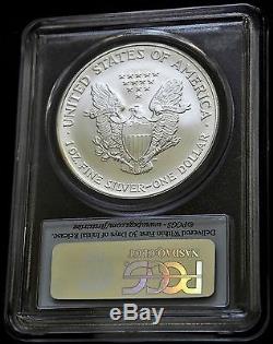 2005 SILVER AMERICAN EAGLE FIRST STRIKE PCGS MS70 A RARE FIND POP 445