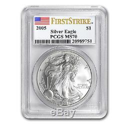 2005 Silver American Eagle MS-70 PCGS (First Strike)