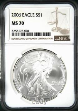 2006 $1 American Silver Eagle NGC MS70