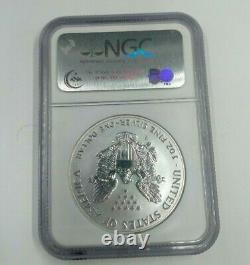 2006 $1 American silver eagle 20th anniversary W MS69 P reverse PF 69 proof set