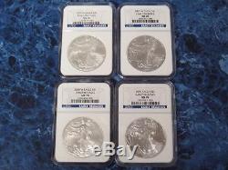 2006 2009 American Silver Eagle Early Releases NGC MS70
