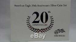 2006 20th Anniversary Silver American Eagle Dollar Set NGC MS70 / PF70 / PF70