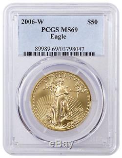 2006-W 1 oz Burnished Gold American Eagle $50 PCGS MS69 SKU42258