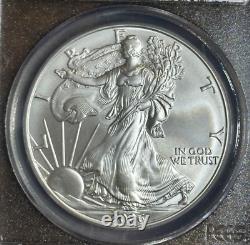 2006 W Burnished $1 American Silver Eagle. 999 1ozt. PCGS MS-70