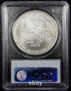 2006 W Burnished American Silver Eagle PCGS MS70 Blue Label SP70 TONED 70
