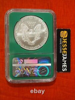 2007 $1 American Silver Eagle Ngc Ms70 From Us Mint Sealed Box Label Green Core