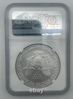 2007 American Silver Eagle Mercanti Hand Signed Flag Ngc Ms70