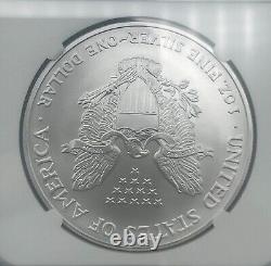 2007 American Silver Eagle Mercanti Hand Signed Flag Ngc Ms70